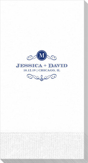 Initial Scroll Guest Towels